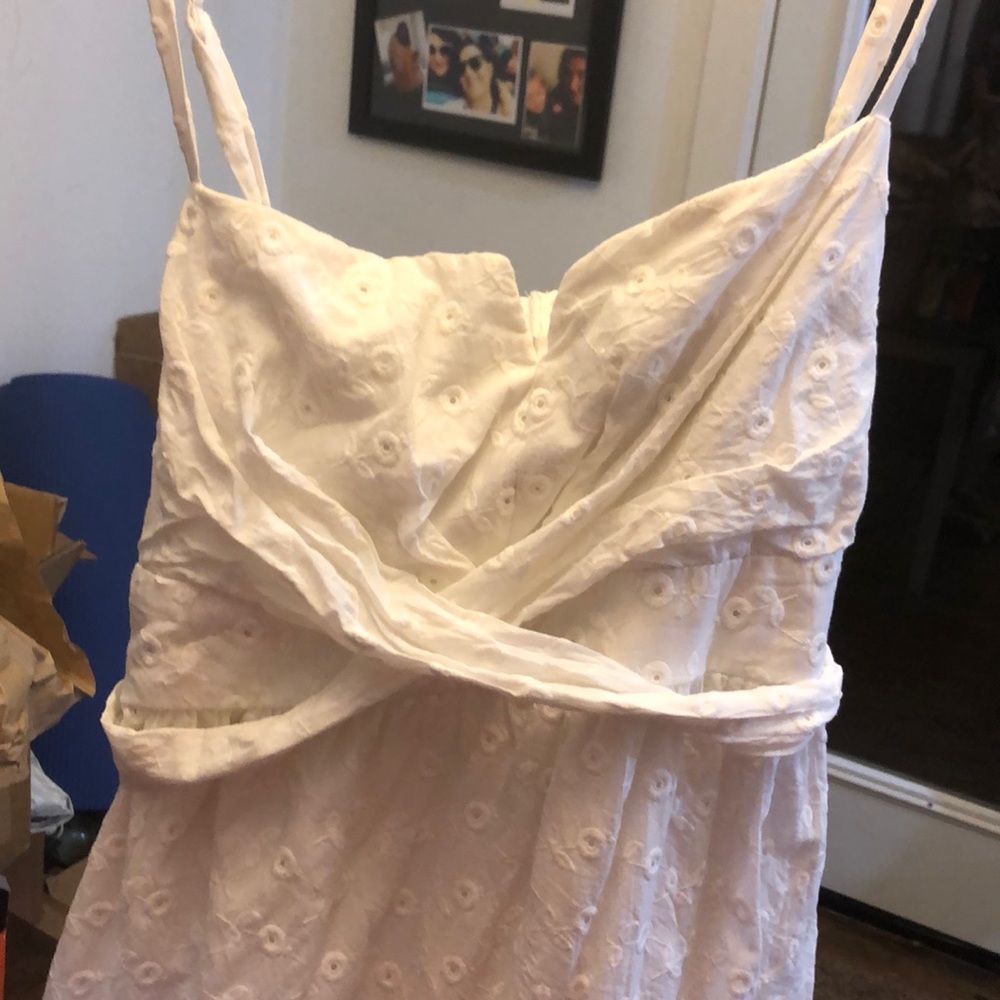 Plus size eyelet summer dress